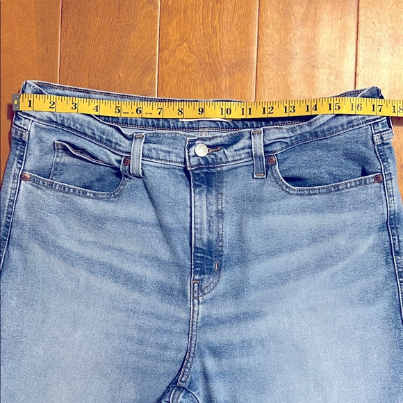 Levi's Strauss Signature Heritage Mid-Rise Boyfriend Jeans Size 14 Cuffed Hem - Picture 4 of 11